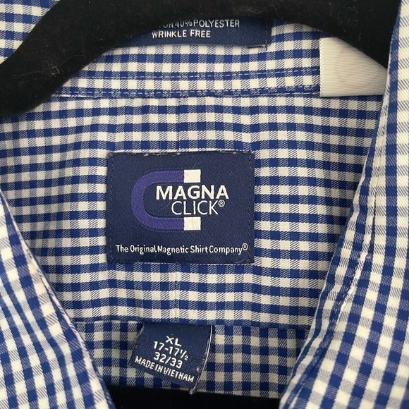 MagnaClick Men’s Button Up Shirt Size XL - Picture 4 of 4